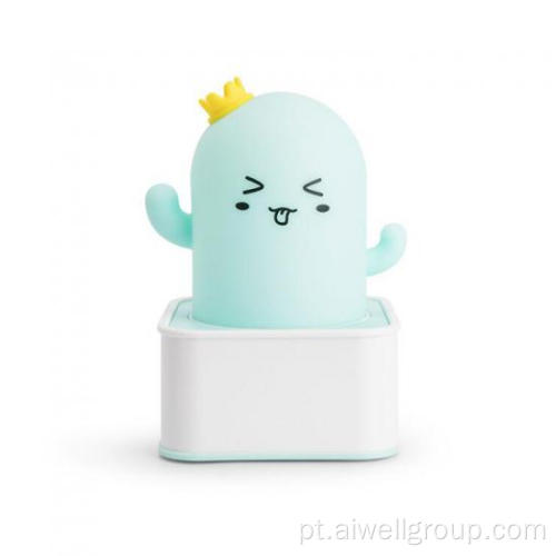 Cartoon liderou a lâmpada de silicone USB Night para bebê